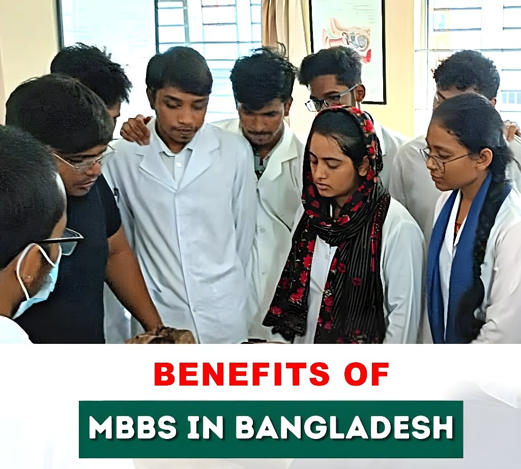 Students with mentor – MBBS in Bangladesh