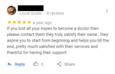 Google review 1